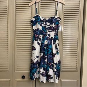 Floral spaghetti strap party dress